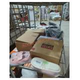 Shelf lot of 15 different size and style footwear