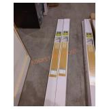 (2) Hampton Bay 3.5" vertical blind headrail 53" W