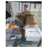 Shelf lot of 16 different size and style footwear