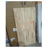 50" x 25" butcher block countertop