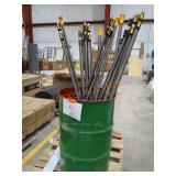 55 Gallon Metal Drum & Roof Rake Handles