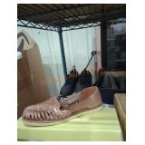 Shelf lot of 14 different size and style footwear