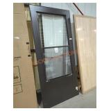36" x 80" brown storm door