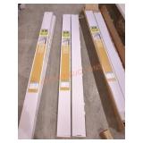 (2) Hampton Bay 3.5" vertical blind headrail 53" W