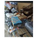 Shelf lot of 14 different size and style footwear