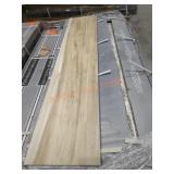 8"x40" Light Wood Look Matte Porcelain Tiles