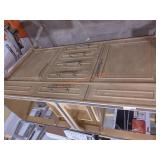 Bath vanity no top approx, 59" x 33.5"