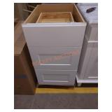 18" x 24" x34.5" base cabinet of drawers