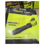 Ryobi 40v cordless jet fan blower kit