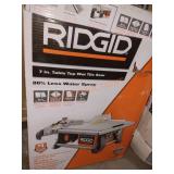 RIDGID corded 7" table top Wet tile Saw