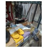 Shelf lot of 17 different size and style footwear