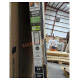 36" x 80" left hand charcoal gray storm door