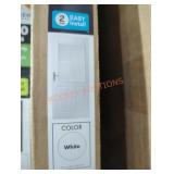 36" x 80" white universal swing storm door