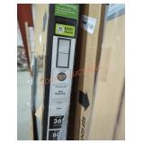 36" x 80" left hand charcoal gray storm door