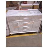 48" x 22" single sink  bath vanity
