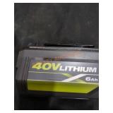 RYOBI 40v Battery,no charger included.Sold as is