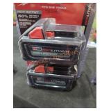 2 Milwaukee M18 6 ah batteries