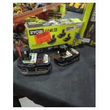 Ryobi 18v 2 batteries 4 ah and 2 ah