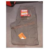 Milwaukee heavy duty flex work pants 34x30 gray