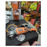 Ridgid 7" twist handle angle grinder corded