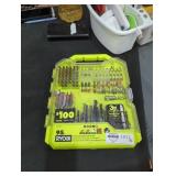 95 PC Ryobi drill and impact drive set