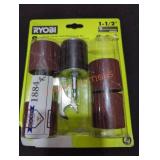 Ryobi 8pc 1.5" Drum Sander Drill Attachments