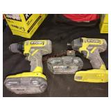 RYOBI 18V 2 tool combo kit, missing charger