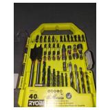 RYOBI 40pc. Drill and impact drive set