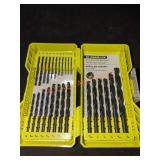 RYOBI 25pc Round Shank Black Oxide Drill Bit Set
