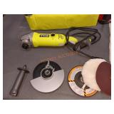 RYOBI 7 in. 10 Amp Angle Grinder