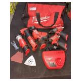 Milwaukee M12 5 Tool Combo Kit Missing Batteries