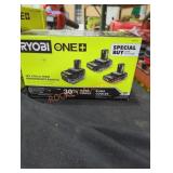 3 Ryobi 18v lithium high performance batteries