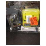 RYOBI 18v battery charger, 4Ah battery