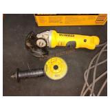 DEWALT corded 4 1/2" paddle switch angle grinder