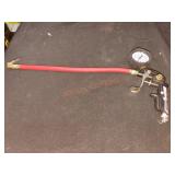 Husky tire inflation gun and gauge