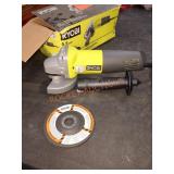 RYOBI corded 4 1/2" barrel grip angle grinder