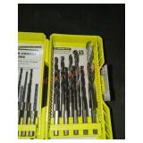 RYOBI Black Oxide Hex Shank Twist Drill Bit Set