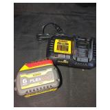 DeWalt 6ah Flexvotlt Battery & Charger