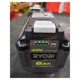 RYOBI 40V 6Ah battery, no charger