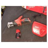 Milwaukee M12 hackzall reciprocating saw kit