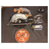 RIDGID 18V 6 1/2" circular saw