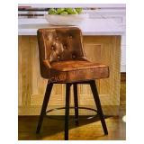 Roman 26.5" Counter Height Swivel Bar Stool