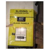 60" Glass Panels for Sliding Shower Door