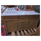 HDC Aberdeen 60". Double Sink Freestanding vanity