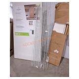 3) ClosetMaid 72"W x 16"D Ventilated Wire Shelf