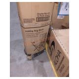 2 folding bag chairs in blue