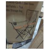 2 folding bag chairs blue