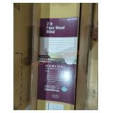 2 2" faux wood blinds 42" x 72" white