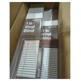 3 36" x 64" 1" vinyl blinds