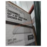Sterling ensemble 60" x 30" right drain shower